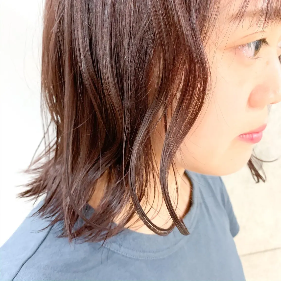 ミディアム カラー ピンクカラー ピンクパープル パープルカラー ViaLa Hair 🌈すずきたくむ✂︎のヘアスタイル