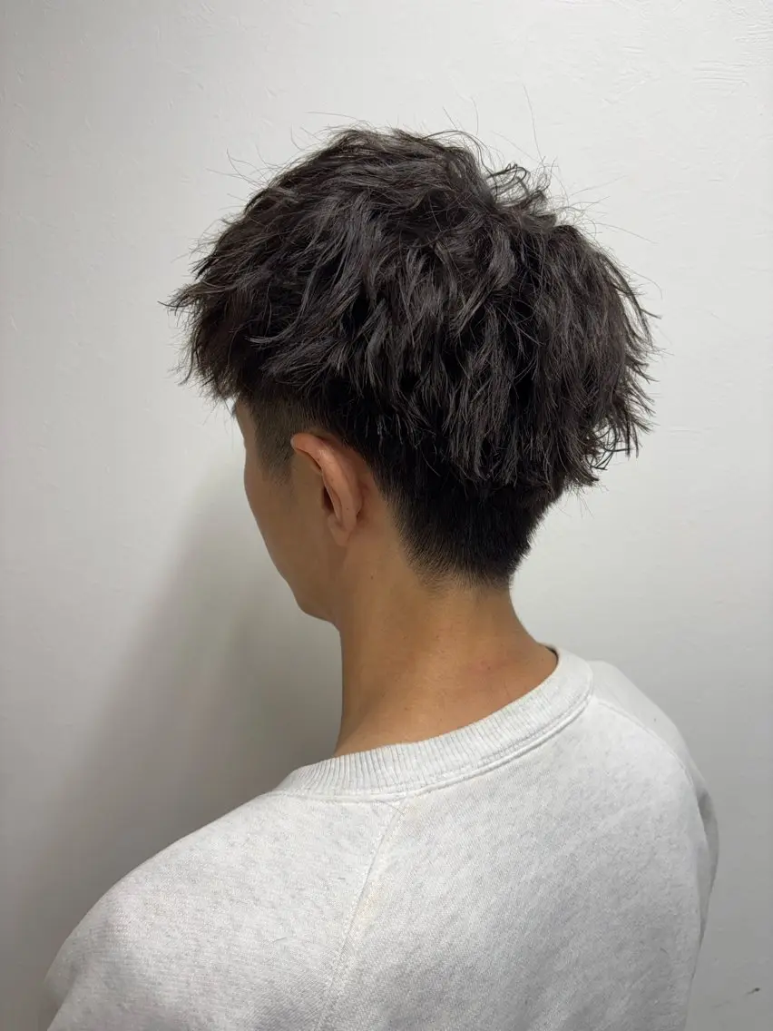 メンズカット＋ツイスト・スパイラルパーマの写真