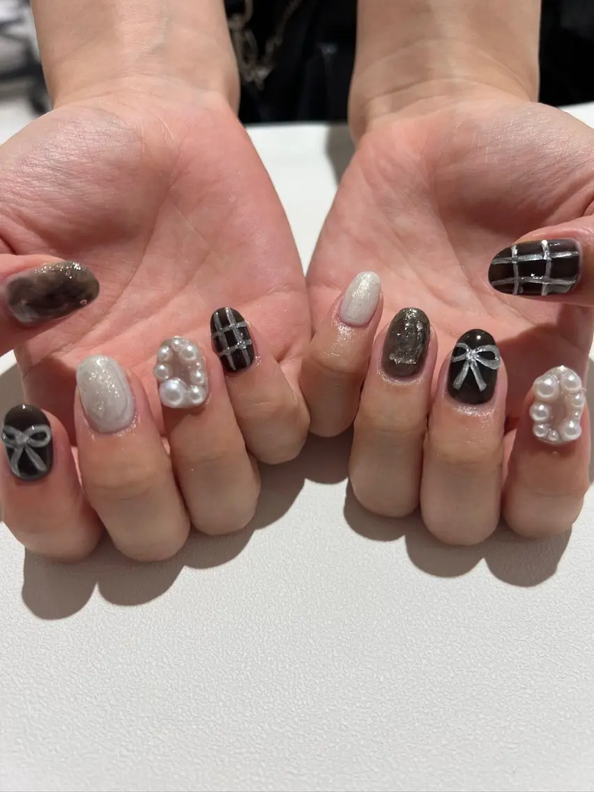 ネイル 韓国ネイル ハンドネイル 【池袋】nuts nail なつみのネイルデザイン