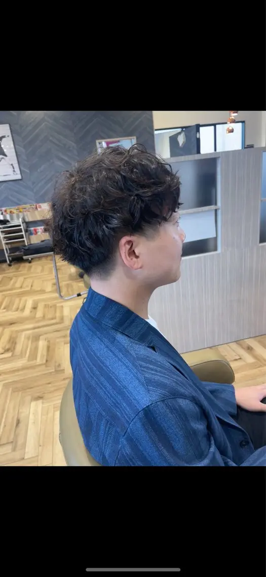 パーマ カット パーマ 中村 誠也のヘアスタイル