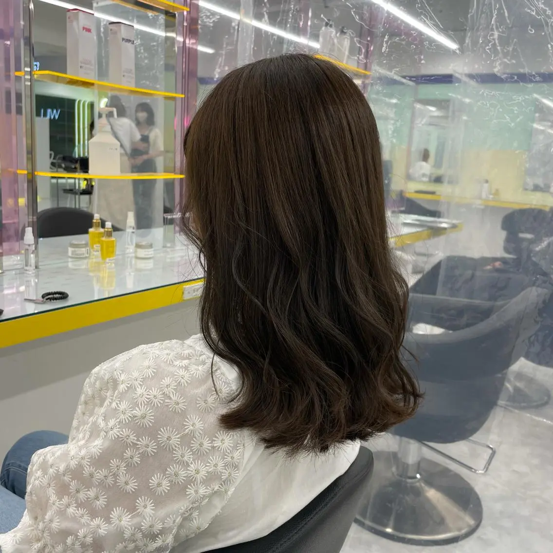 セミロング カラー ヘアアレンジ カット ヘアカラー トリートメント ヘアセット 【透明感×レイヤー】 🍃RIKU🍃のヘアスタイル