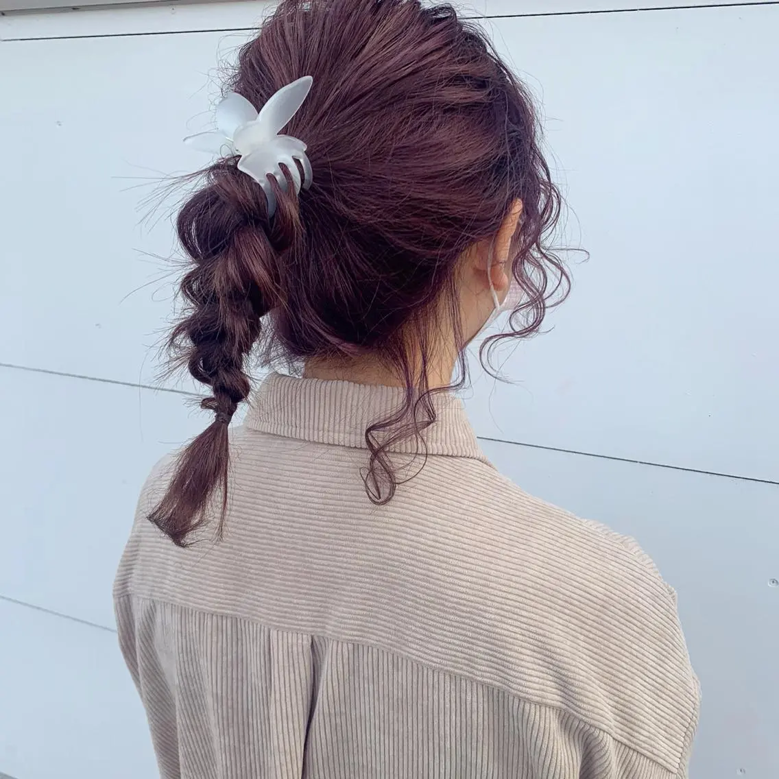 セミロング カラー ヘアアレンジ ピンクカラー バイオレットカラー 🌼 アユカのヘアスタイル