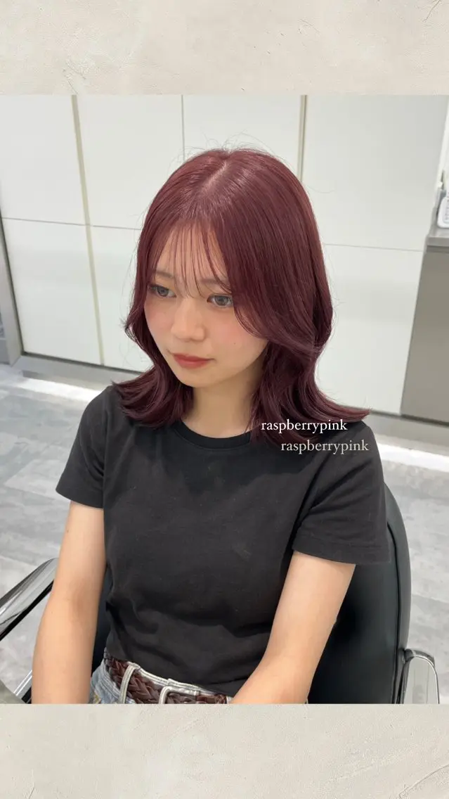 セミロング カラー ヘアカラー ParveMix ♡白神みやびのヘアスタイル