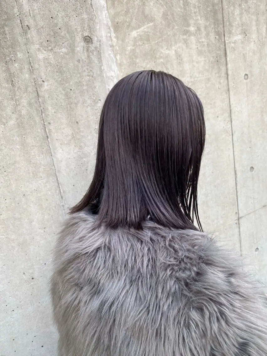 ミディアム カラー カット ヘアカラー トリートメント 吉武 茂暉のヘアスタイル