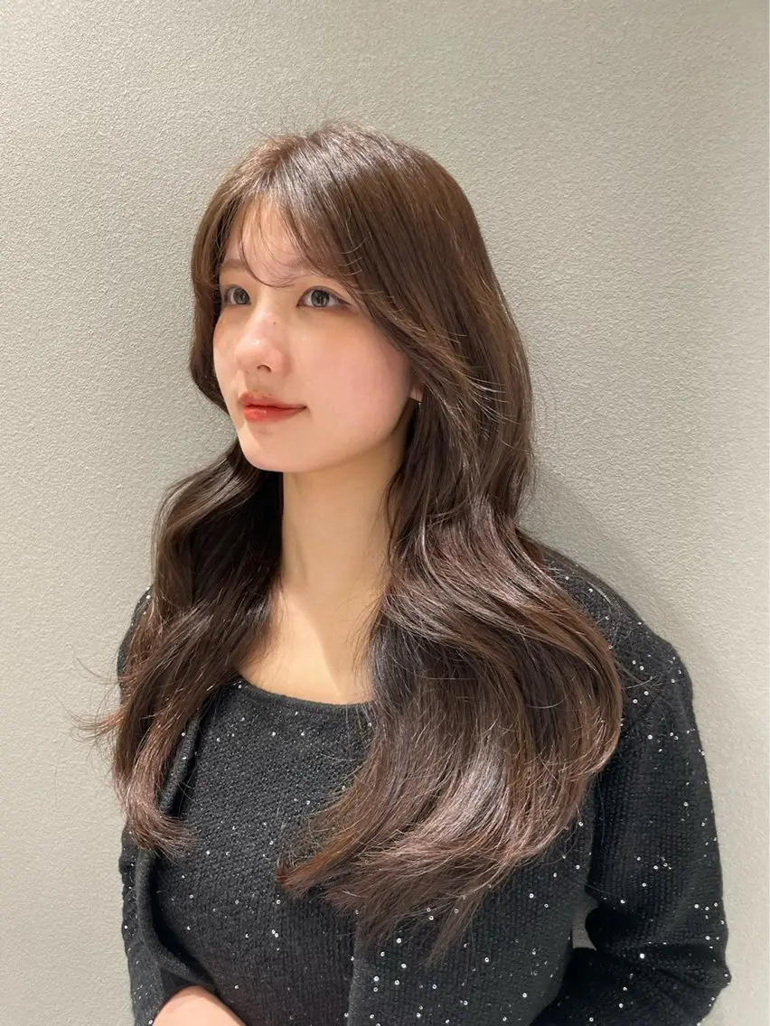 セミロング カラー カット ヘアカラー トリートメント 寺島 圭人のヘアスタイル