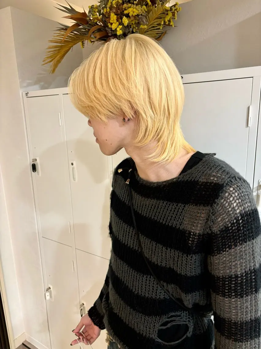 カラー メンズ 長谷川 愛花のヘアスタイル