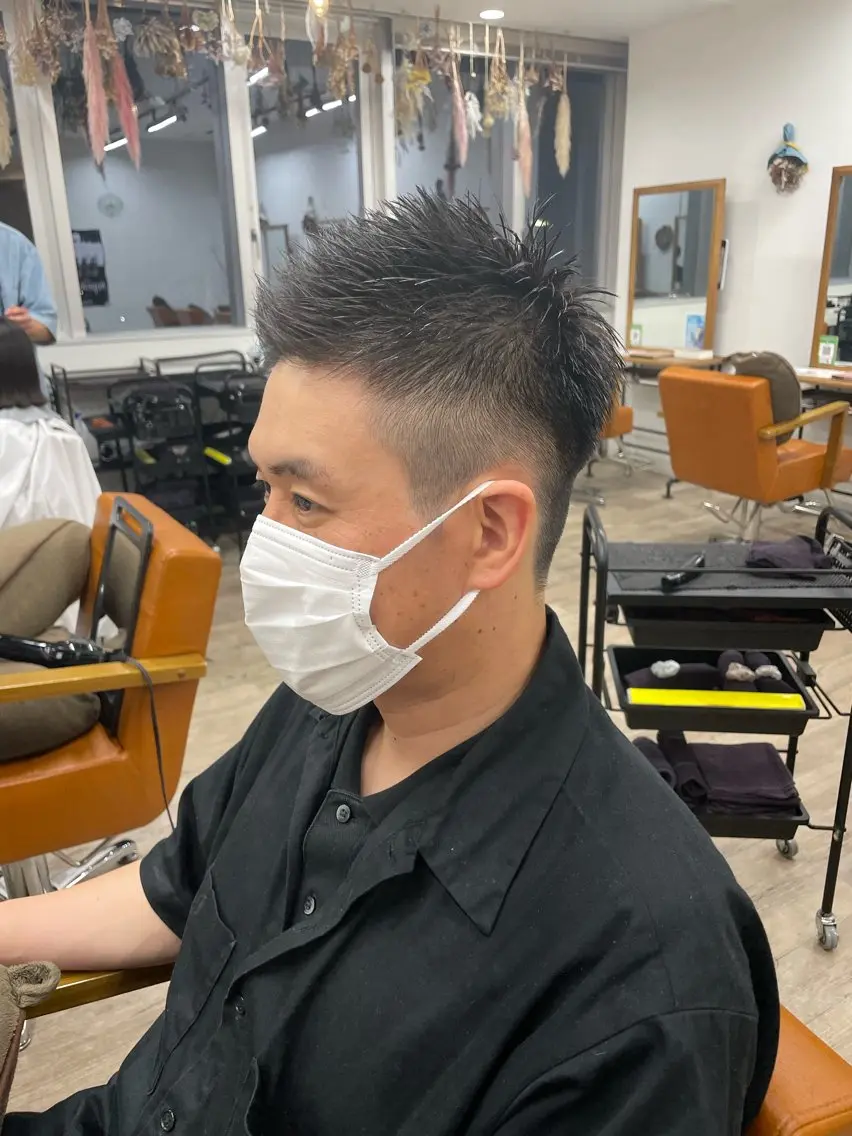 ショート メンズ 大木 光明のヘアスタイル