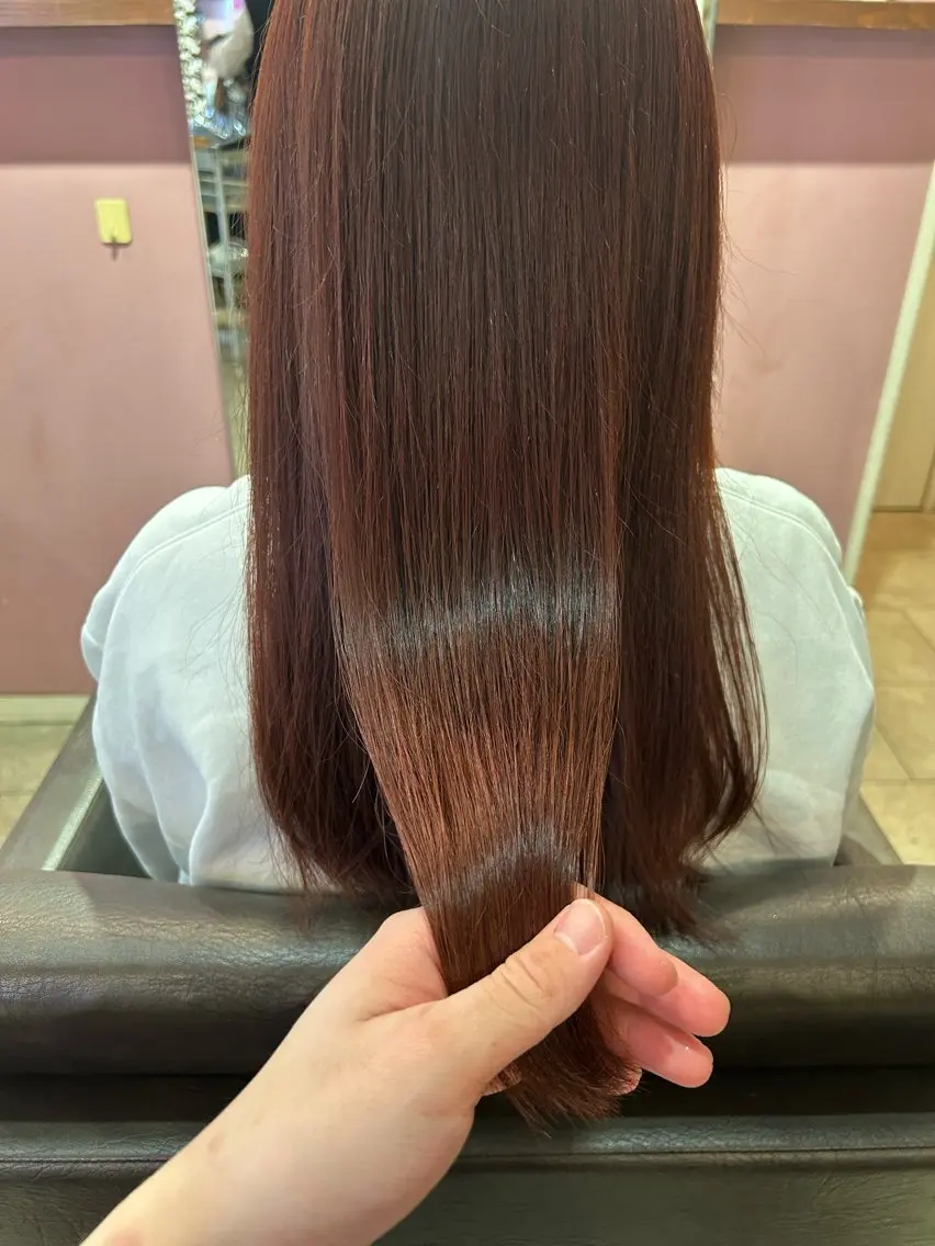 カラー ブラウンカラー レッドカラー 🫧ミネ タイガ🐯のヘアスタイル