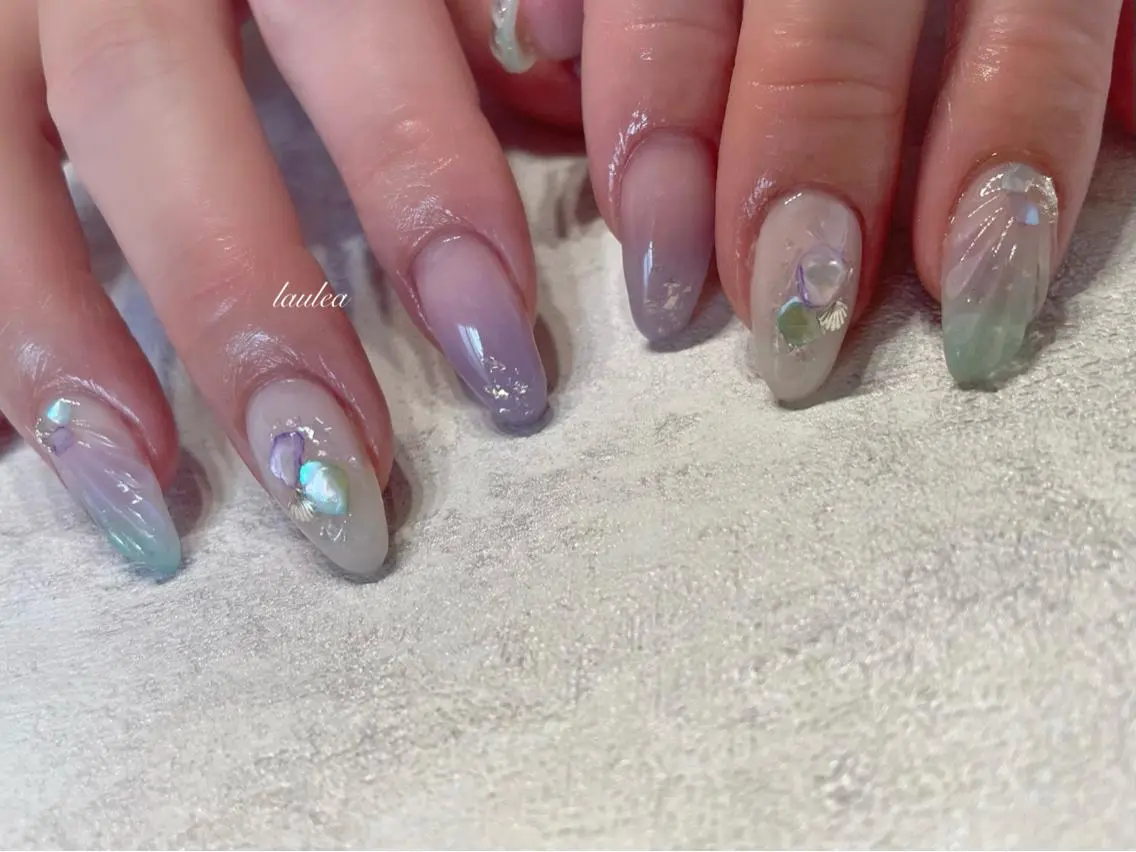ロング ネイル ハンドネイル nagase yumiのネイルデザイン