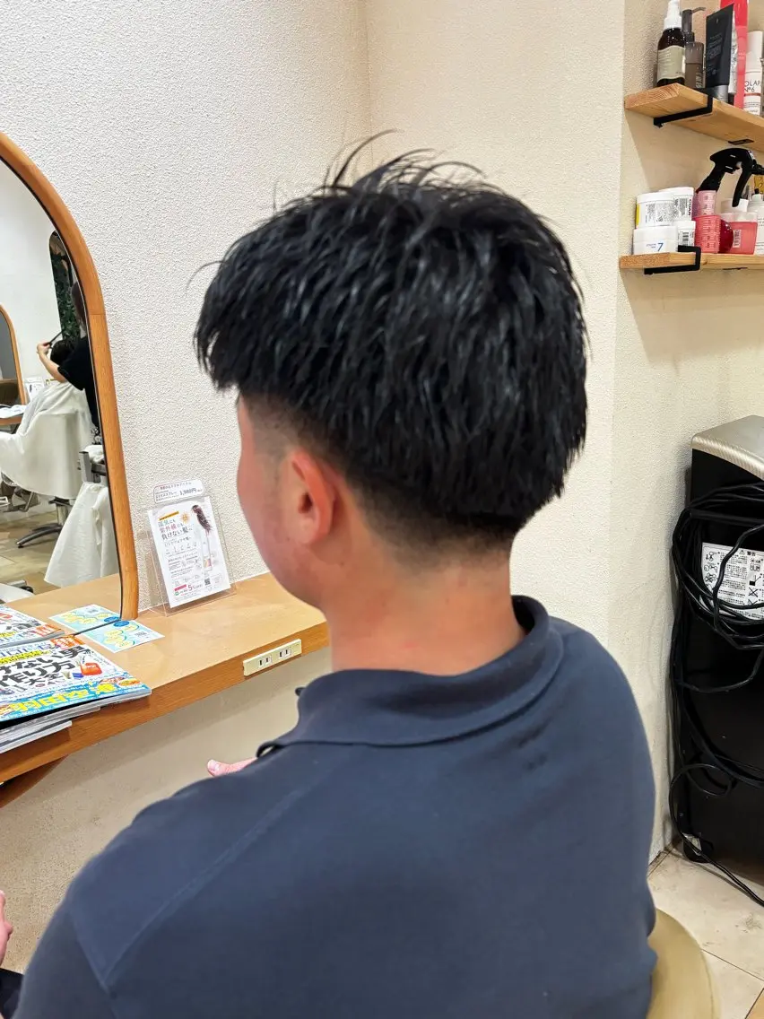 メンズ フェードカット カット 工藤 榛透のヘアスタイル