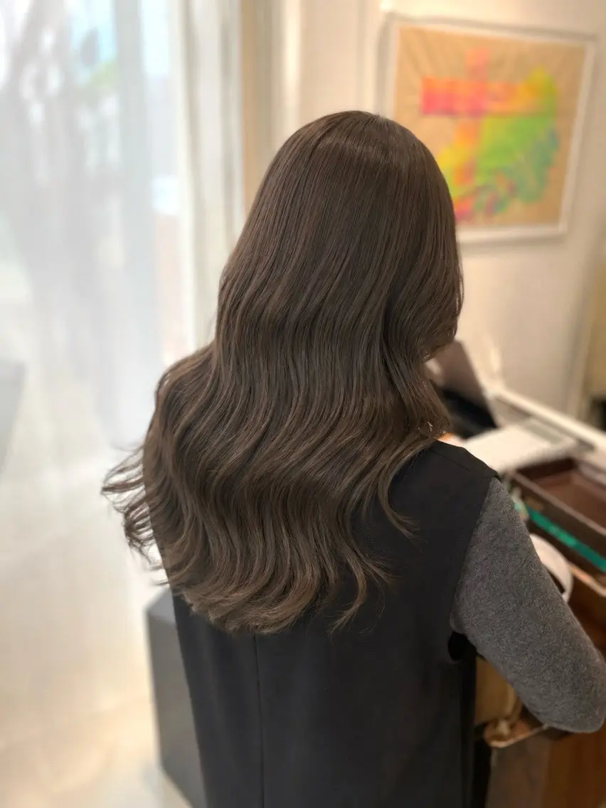 セミロング カット ヘアカラー トリートメント ヘッドスパ 似合わせカラー/艶 髪質改善/ヨシザキのヘアスタイル