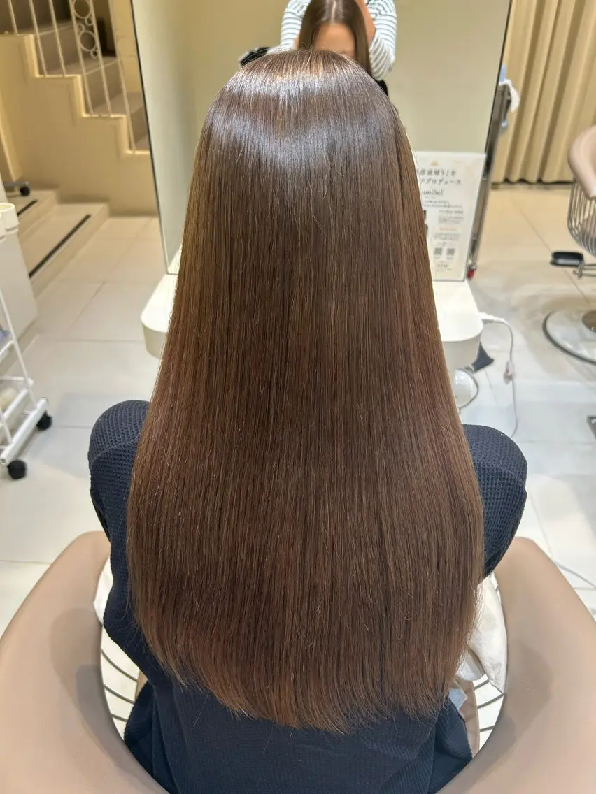 ロング カラー ヘアカラー 長田 永遠のヘアスタイル