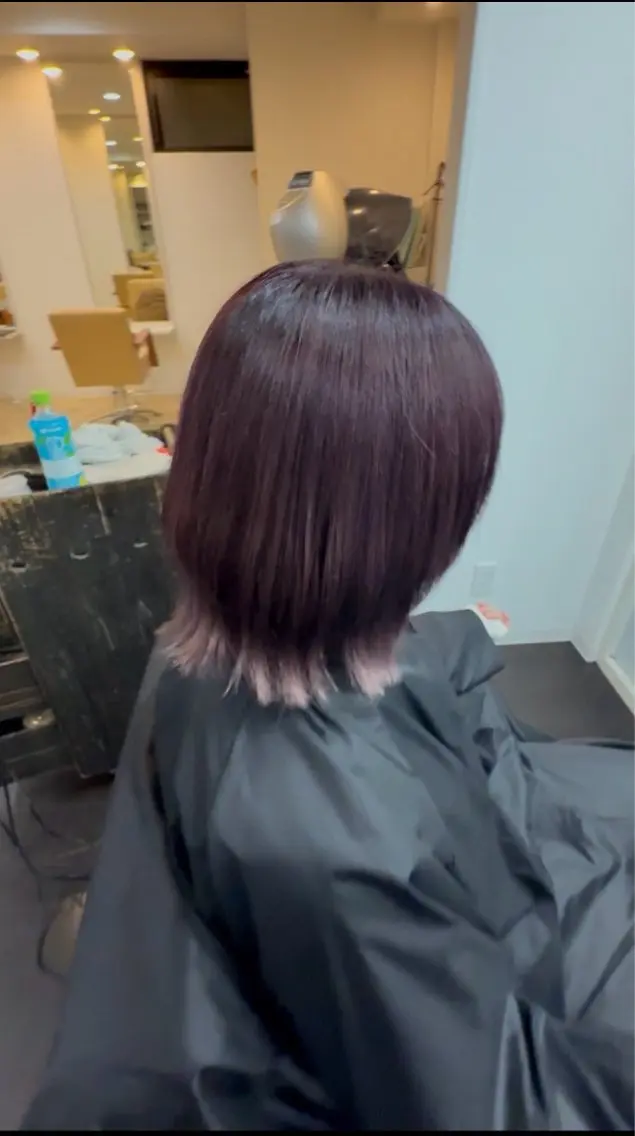 カラー ラベンダーカラー ピンクカラー ピンクラベンダー 今井 慈龍のヘアスタイル