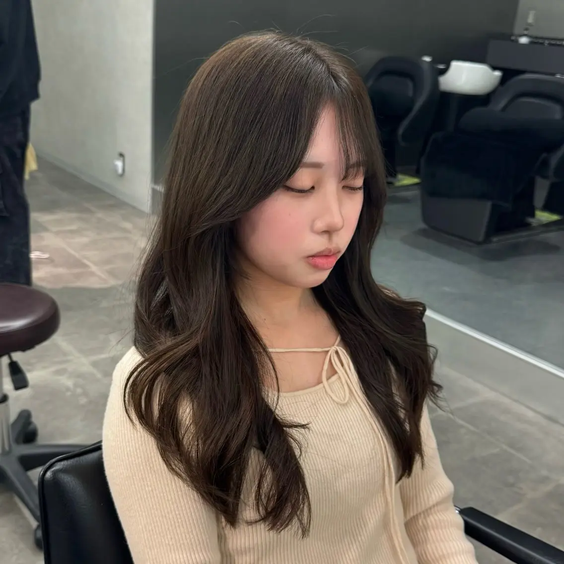 ロング カット ヘアカラー 韓国特化🇰🇷千葉 /レイヤーカット竜生のヘアスタイル