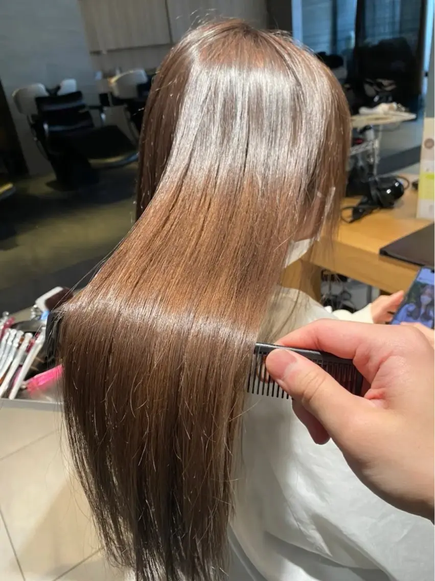 🌟カット+ブリーチなしダブルカラー+Aujua4stepTR🌟の写真