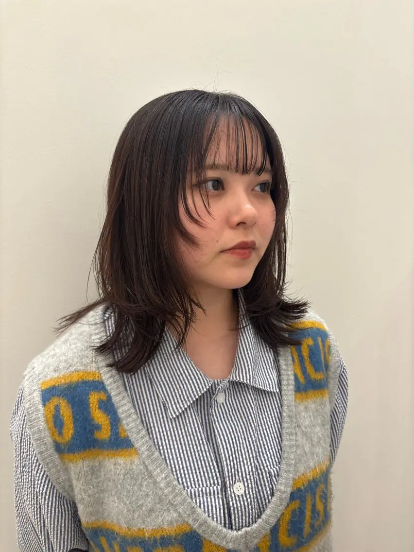 ミディアム mio /ショート カットモデル/名東区のヘアスタイル
