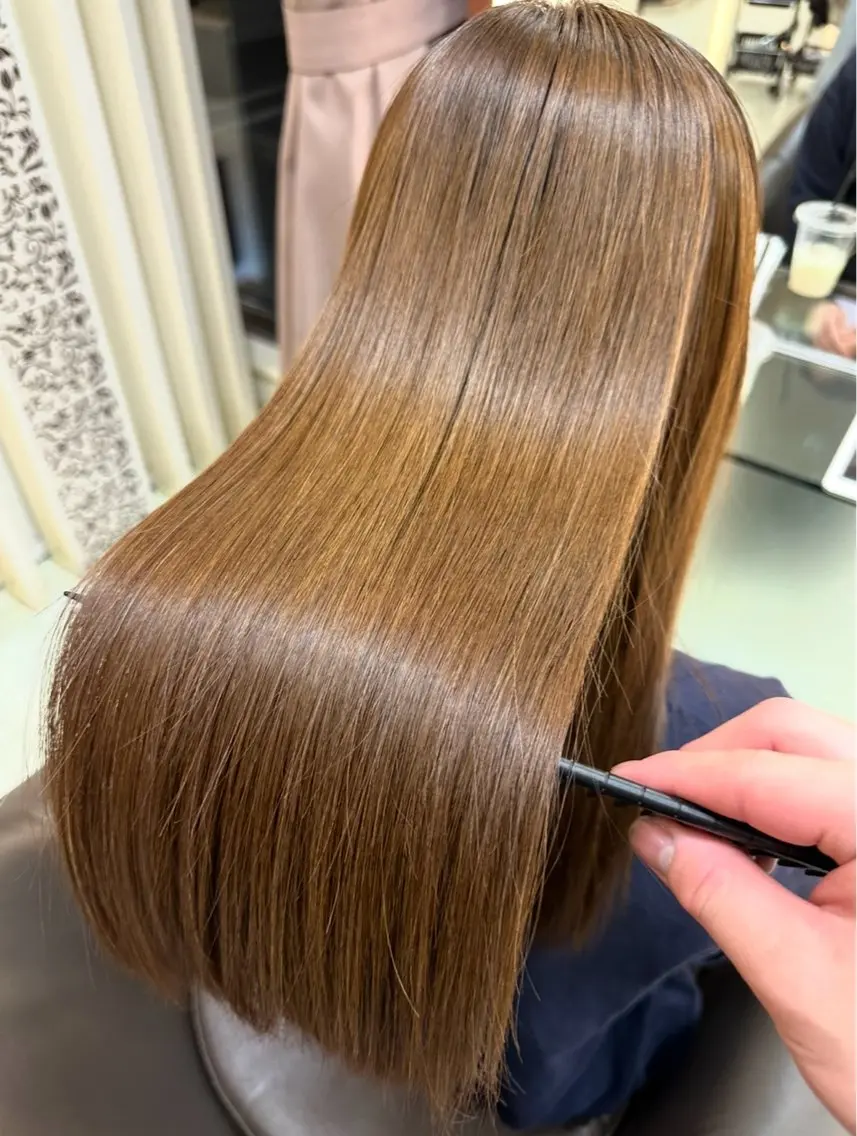 ロング カラー 髪質改善 三宅 壱輝のヘアスタイル