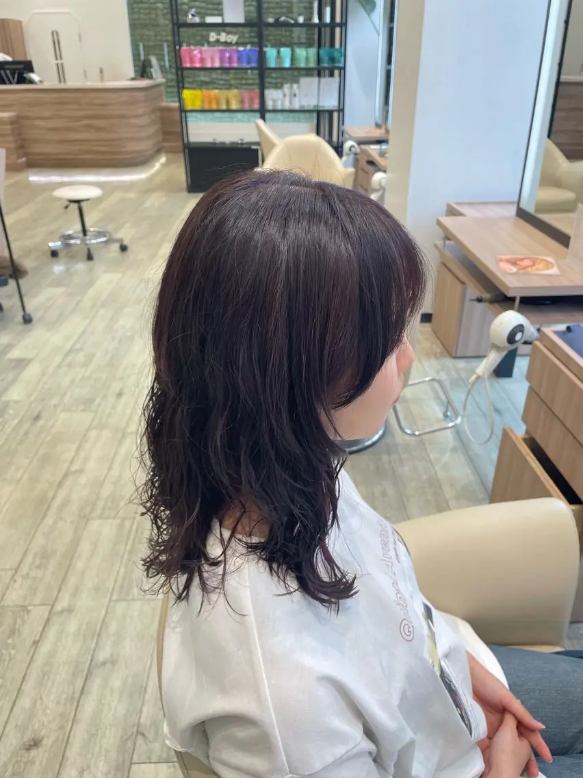 ミディアム ミディアムパーマ 田中 あかりのヘアスタイル