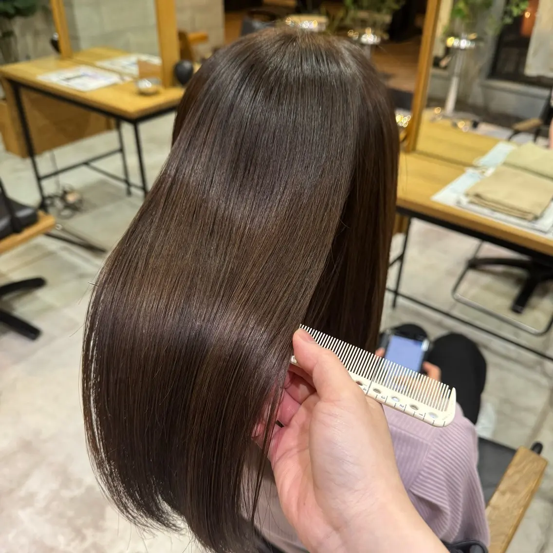 カラー ブラウンカラー 髪質改善 ヘアカラー トリートメント カラー/ 髪質改善/新吾ありさのヘアスタイル
