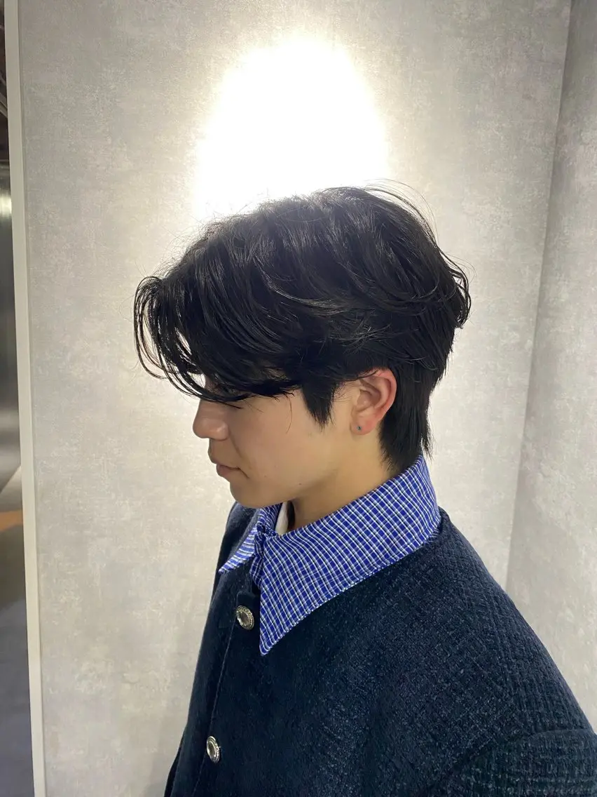 【🌸当日限定クーポン🌸】メンズカット+韓国パーマスタイル✨の写真