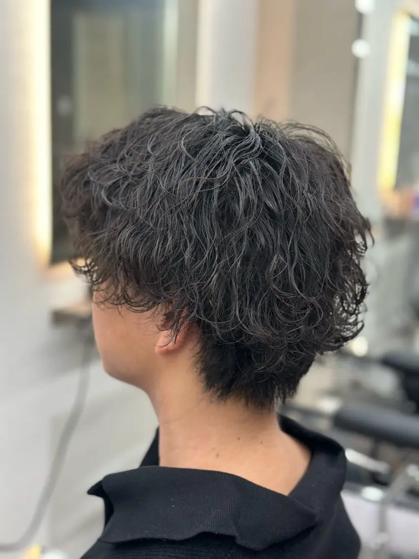 パーマ メンズ メッシュパーマ支持率 ◎大宮/隼也のヘアスタイル