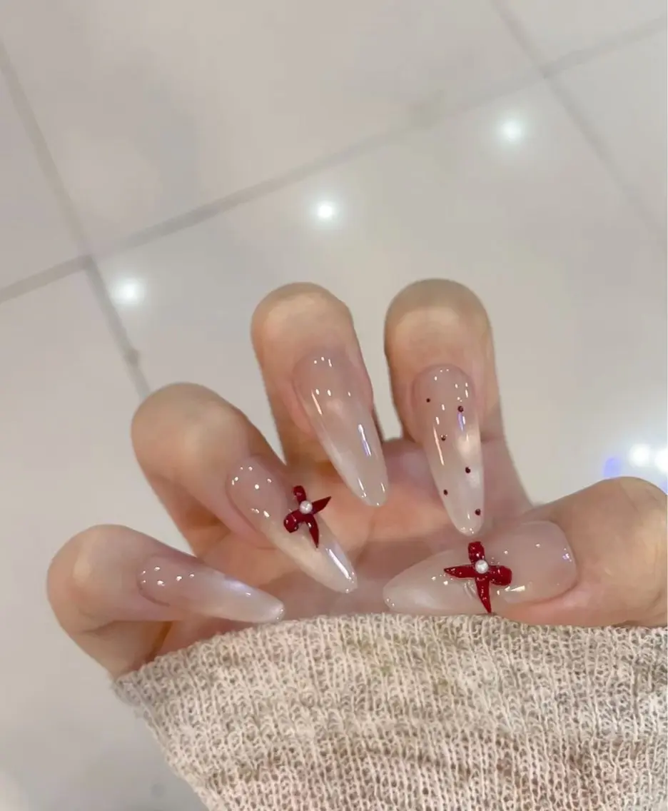 【長さ出し10本】🍒アート4-6本(ストン付き)🍒の写真