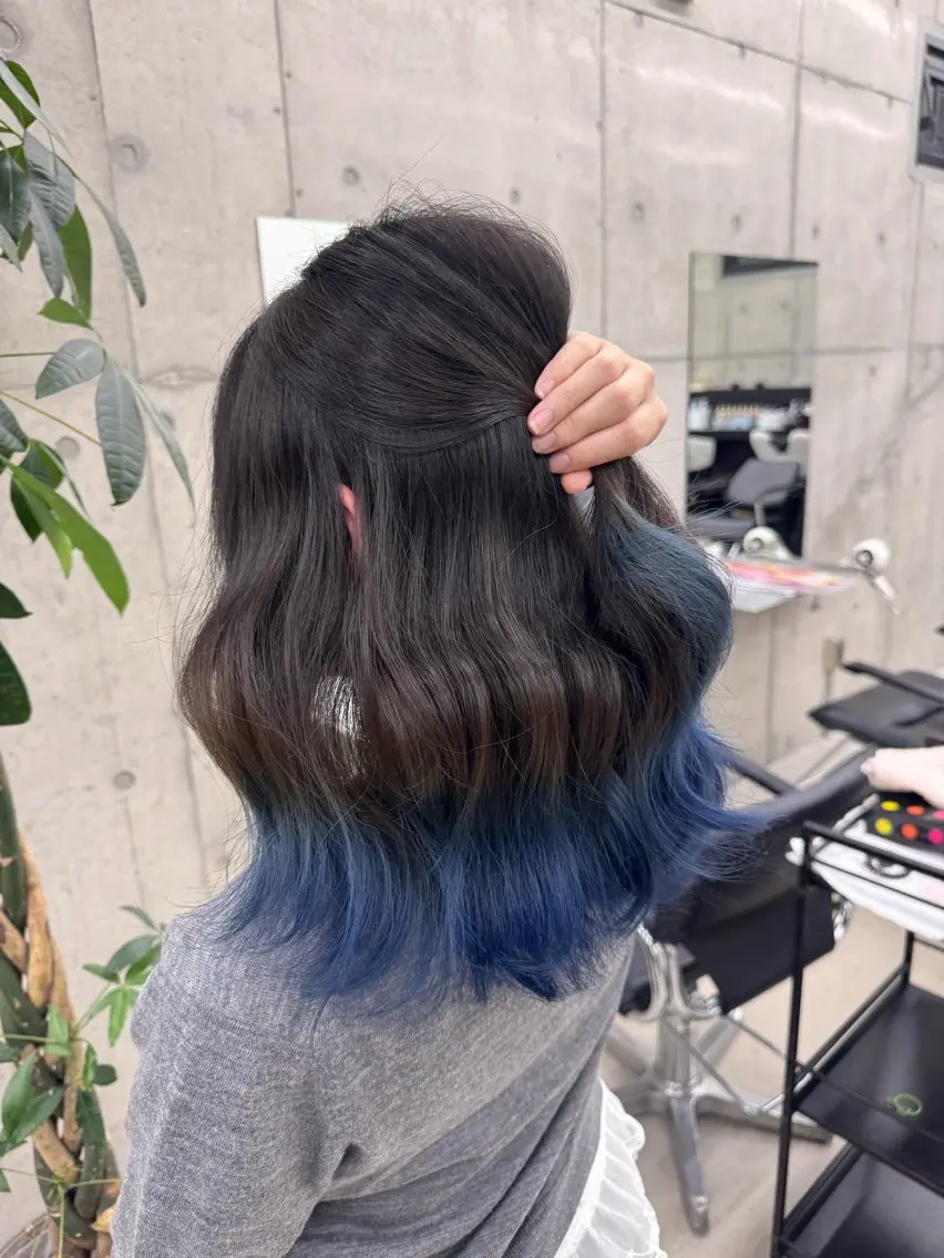 カラー ヘアカラー Asami/名古屋/ ハイトーン/デザインのヘアスタイル