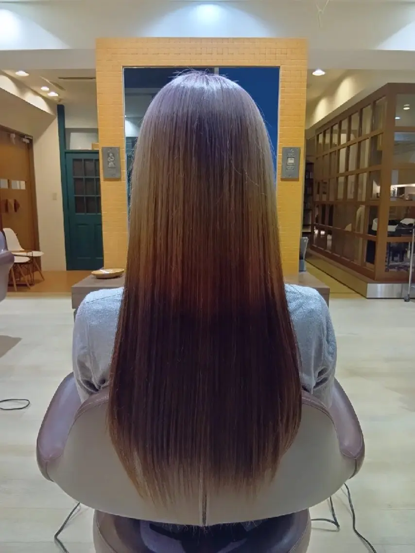 カラー ロング ブリーチ 髪質改善 トリートメント ヘアカラー トリートメント 小林暢🌟Orque 髪質改善サロン🌙のヘアスタイル