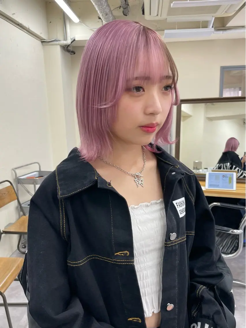 カラー レディースパーマ モデル募集RIKOのヘアスタイル