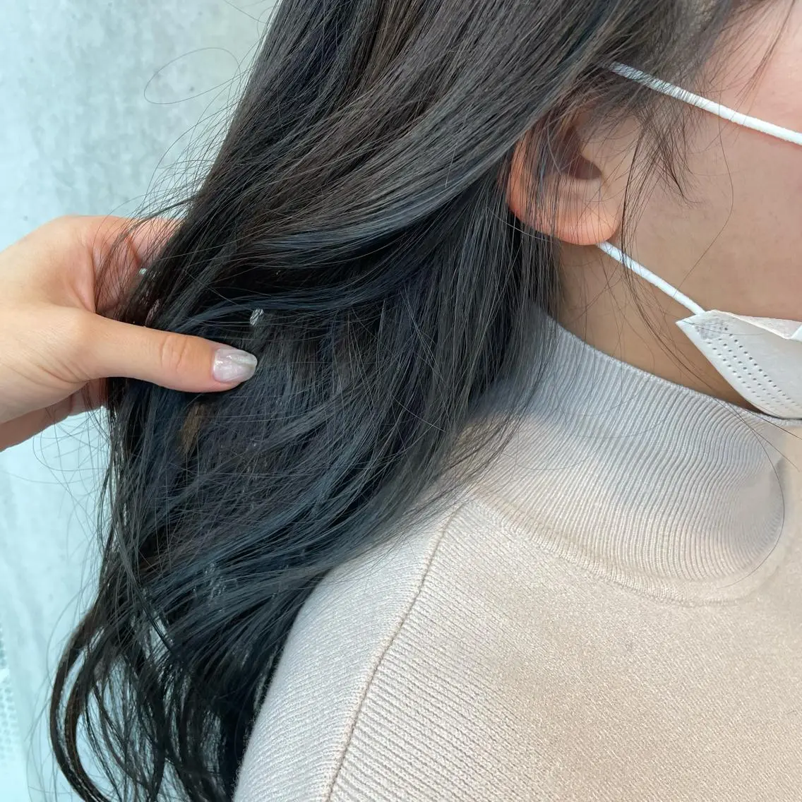 カラー ブルーカラー ブルージュ 🍪ﾖｼｲﾊﾙﾈ🍪 ﾗﾍﾞﾝﾀﾞｰｶﾗｰのヘアスタイル