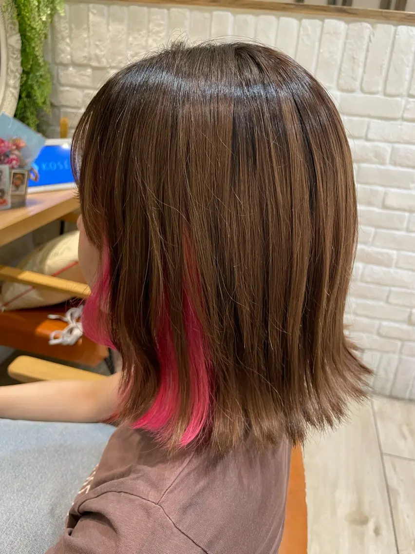 ミディアム カラー ブリーチ超特化美容師 ☯️ルカ✡️💫のヘアスタイル
