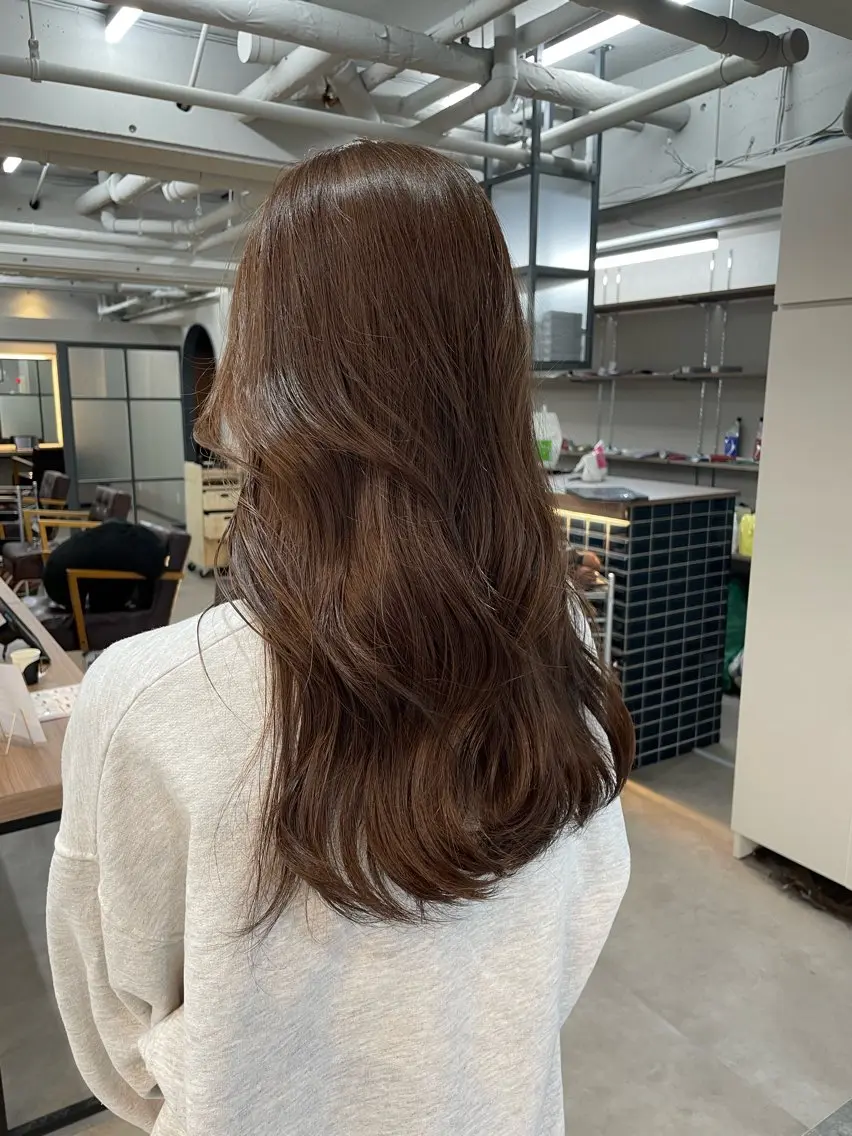 カラー ヘアカラー ナチュラルヘア✂︎ ツヤ感♡ayameのヘアスタイル