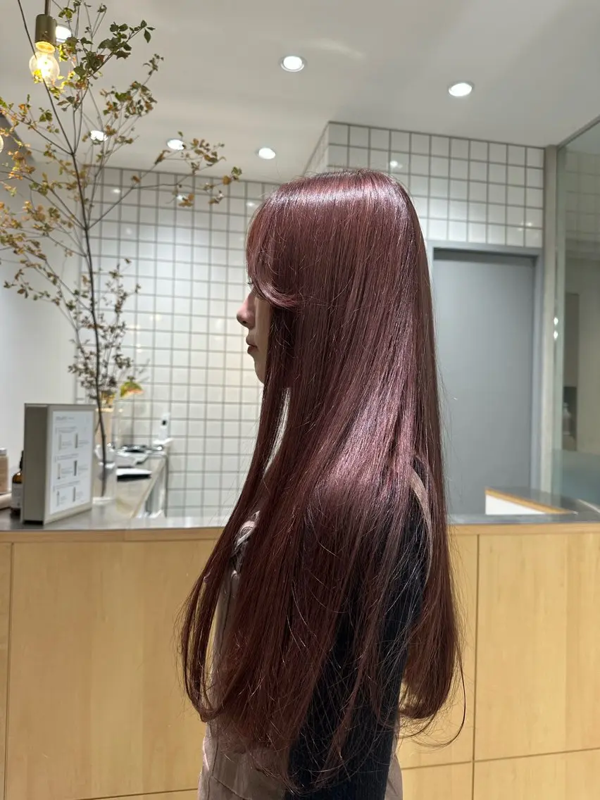 ロング ヘアカラー 🍇透明感カラー/ カットひかる🍒のヘアスタイル