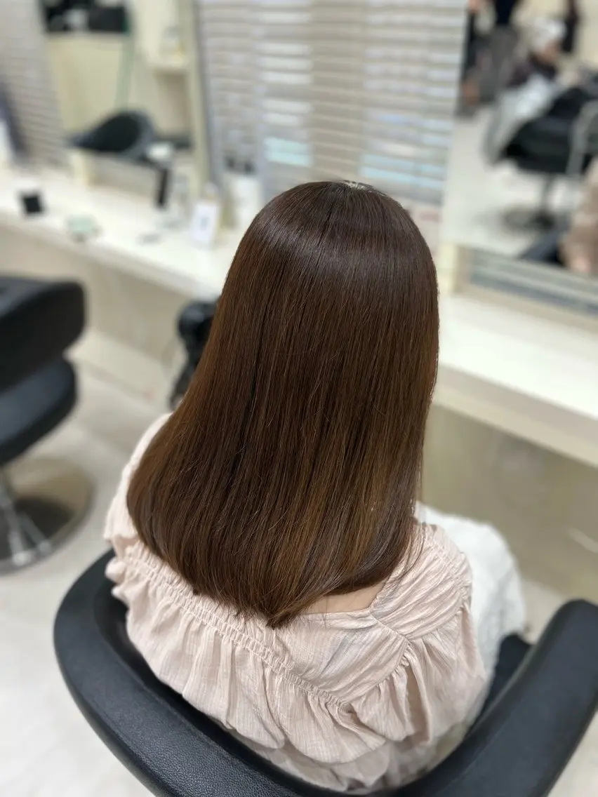ロング カラー ヘアアレンジ メンズ トリートメント さくら🍒 暖色カラー/髪質改善のヘアスタイル