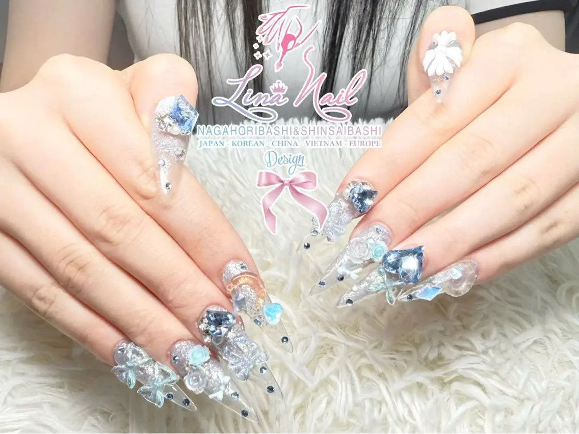 ネイル チークネイル 桜ネイル フラッシュネイル フットネイル ジェルネイル ハンドネイル リナネイル アメ村心斎橋店のネイルデザイン