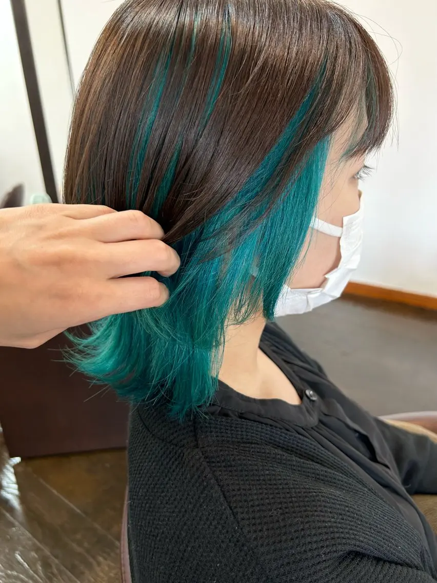カラー インナーカラー 坂本 瑞季 🤍 髪質改善のヘアスタイル