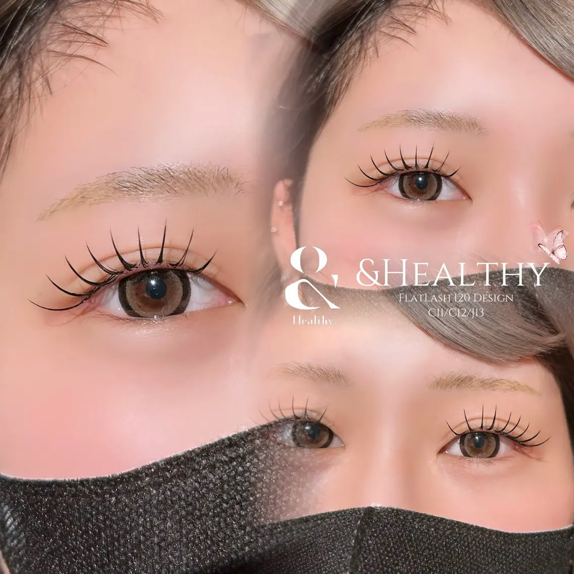 【リピーター様】🎀&healthy F80～120本まで 束感仕上げ🎀 LEDエクステ変更可能◎の写真