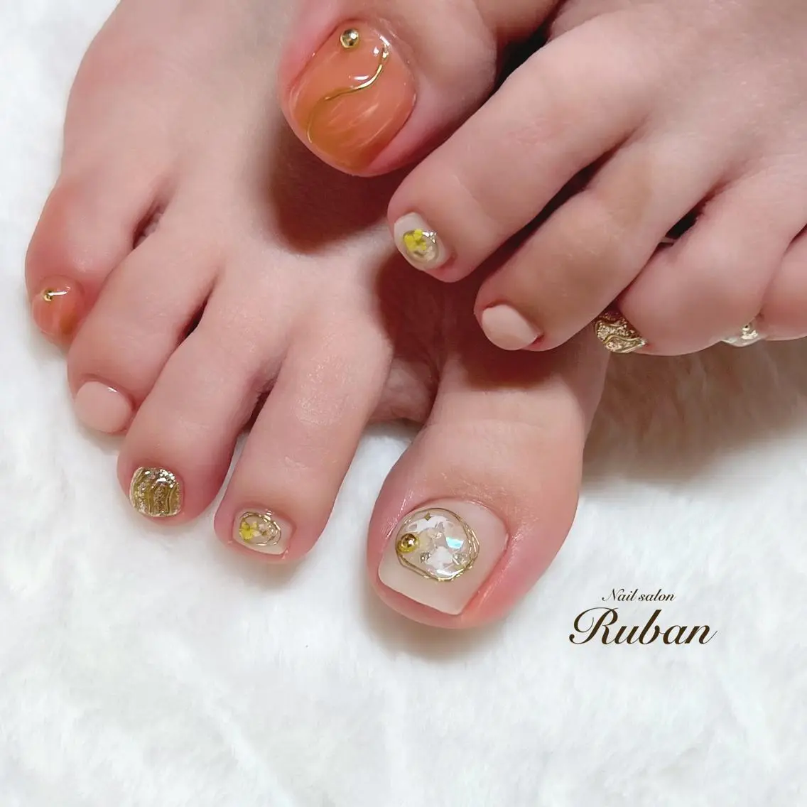 ネイル フットネイル Nail salon Rubanのネイルデザイン