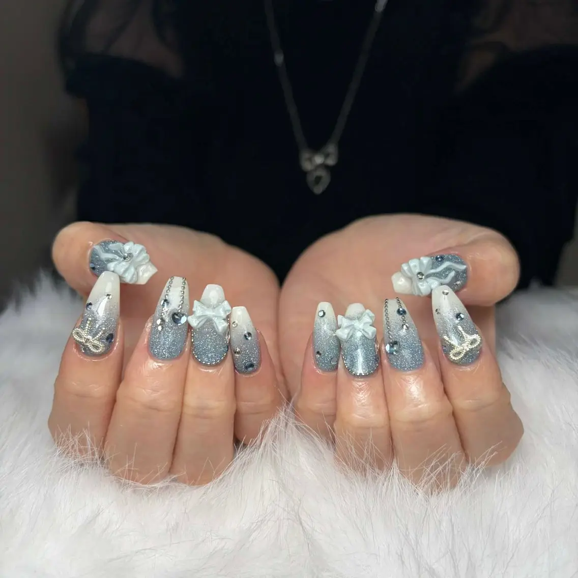 ネイル チークネイル フレンチネイル グラデーション 韓国ネイル マグネットネイル ハンドネイル Hana Nailのネイルデザイン