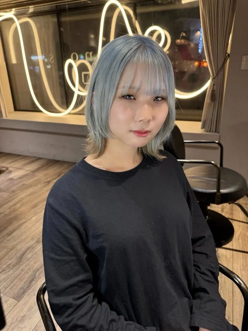 ミディアム カット ヘアカラー 【天満1艶髪】潤艶/ 髪質改善🌹釣本竜哉のヘアスタイル