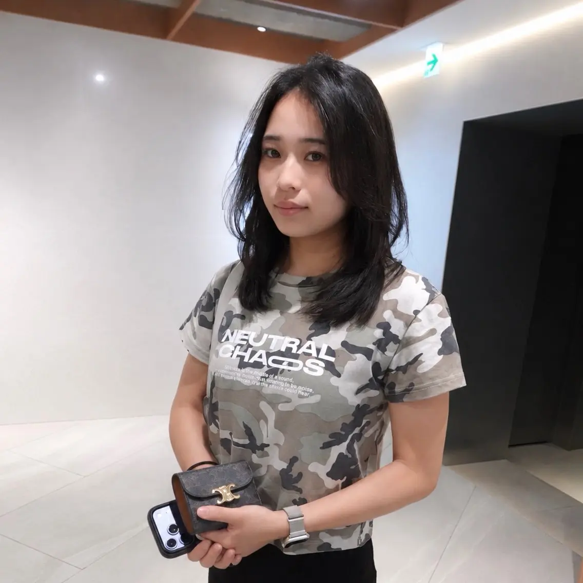 ミディアム カラー トリートメント カット ヘアカラー トリートメント ダイスケ/ 結べるレイヤーカットのヘアスタイル