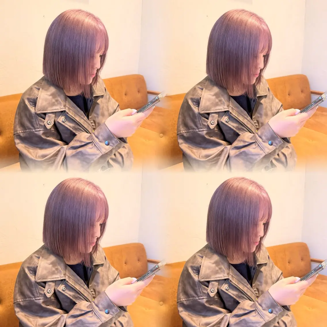 ショート カラー ヘアカラー MEGU/layer cut/透明感カラーのヘアスタイル