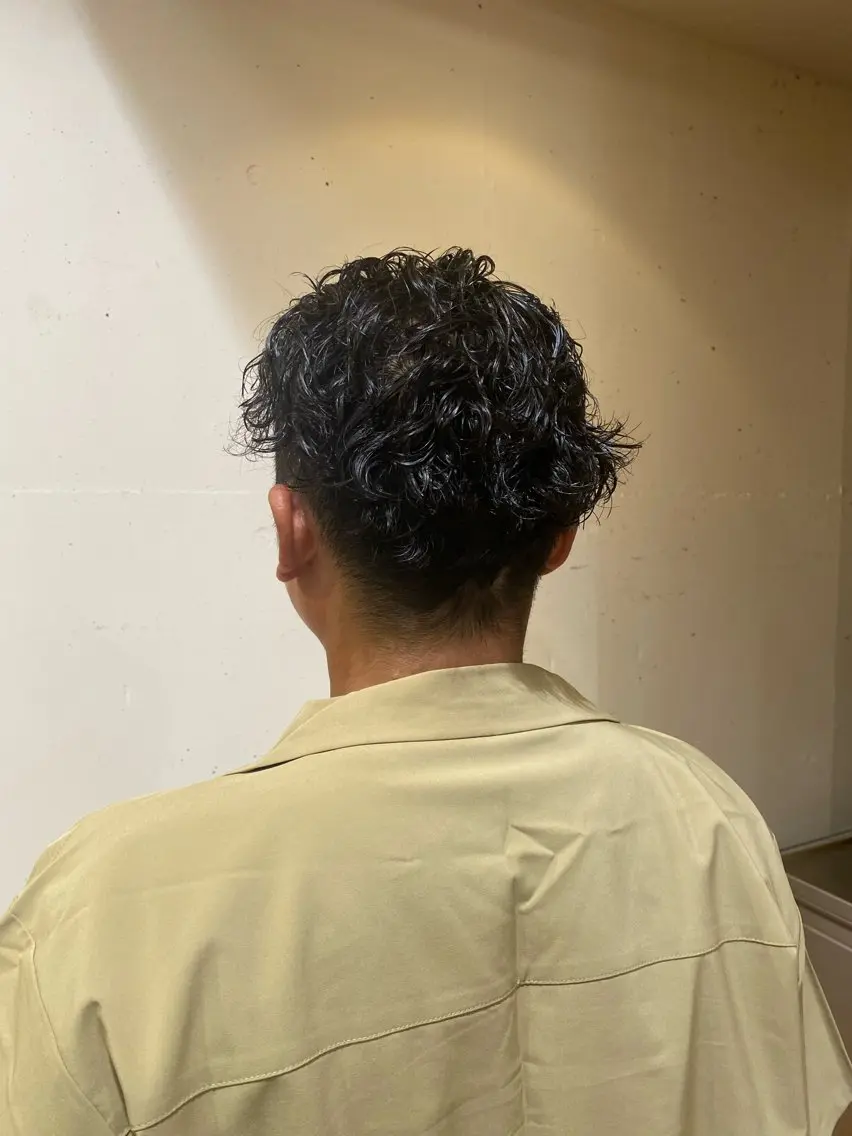 パーマ メンズ メンズパーマ カット パーマ 長澤 しずくのヘアスタイル