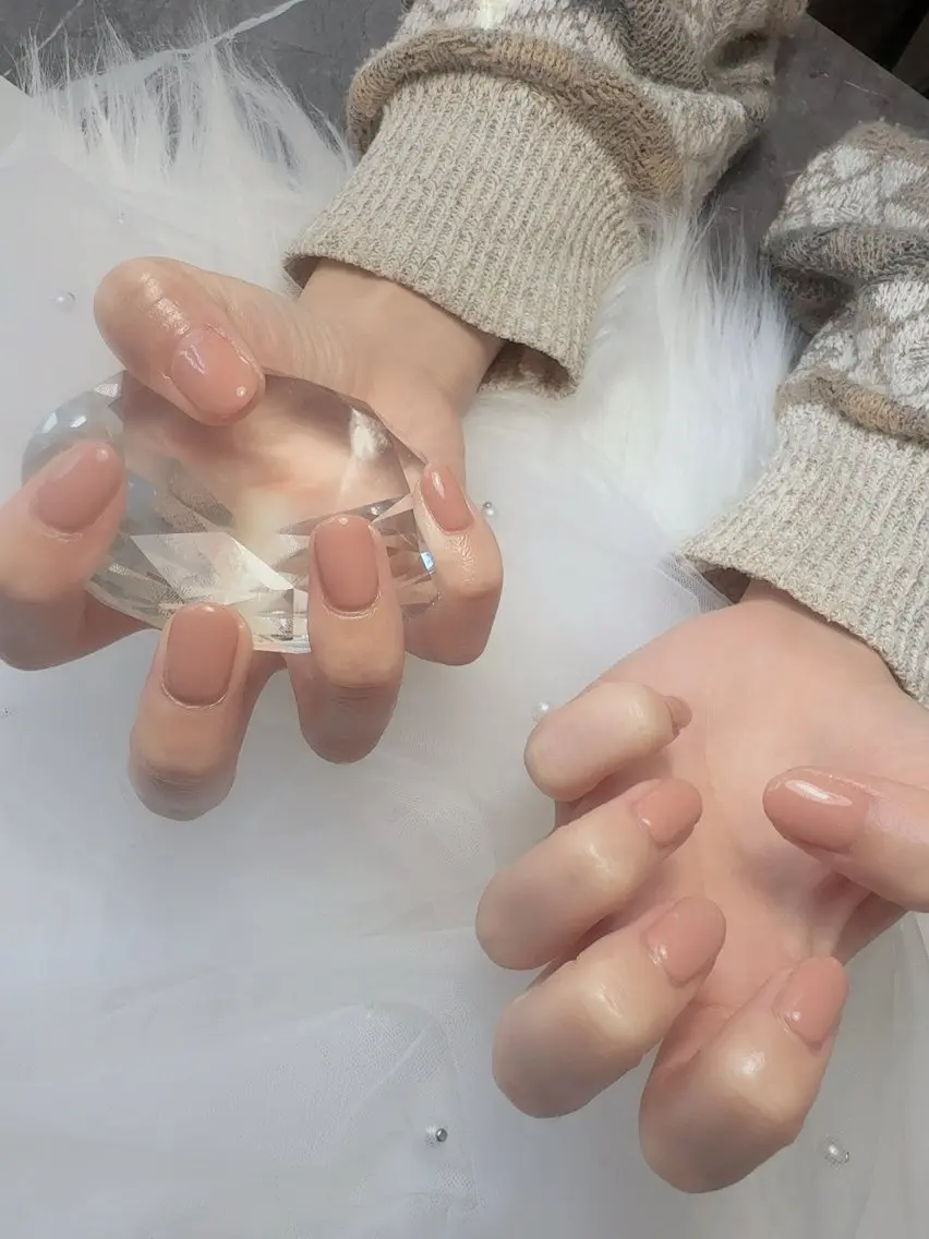 -𝙊𝙋𝙀𝙉-記念!!ワンカラーネイル(ラメあり)🎧⛓️🩶カラー変更可能✮の写真