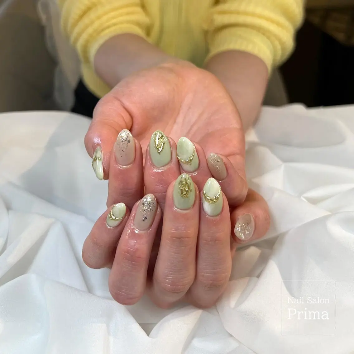 ミディアム ネイル SalonPrima 西院Nail&Eyeのネイルデザイン