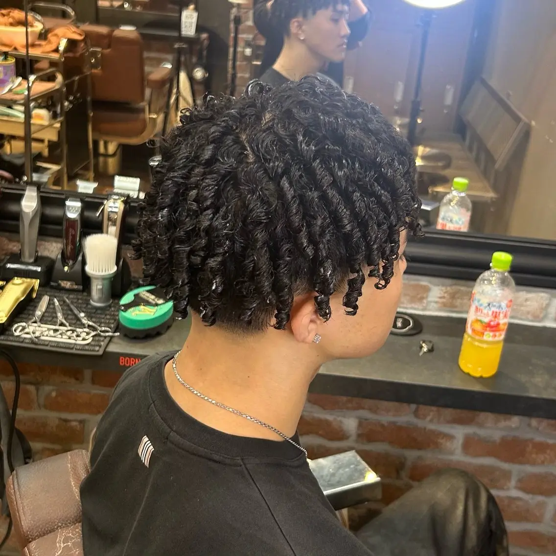 ショート パーマ メンズ カット パーマ 💈針金パーマ/ ソフトアフロ💈望愛のヘアスタイル