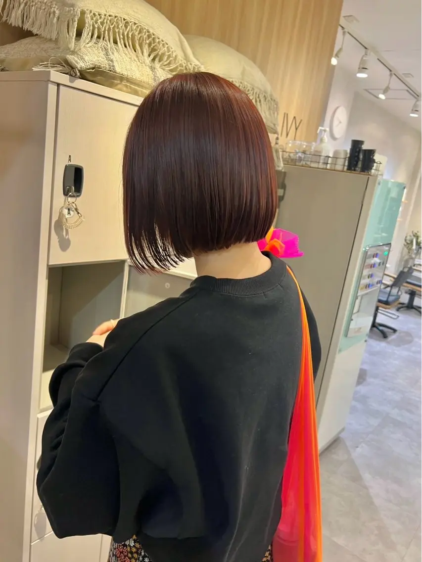 ショート カラー ヘアアレンジ カット ヘアカラー トリートメント ヘッドスパ IVY villa Suzu.のヘアスタイル