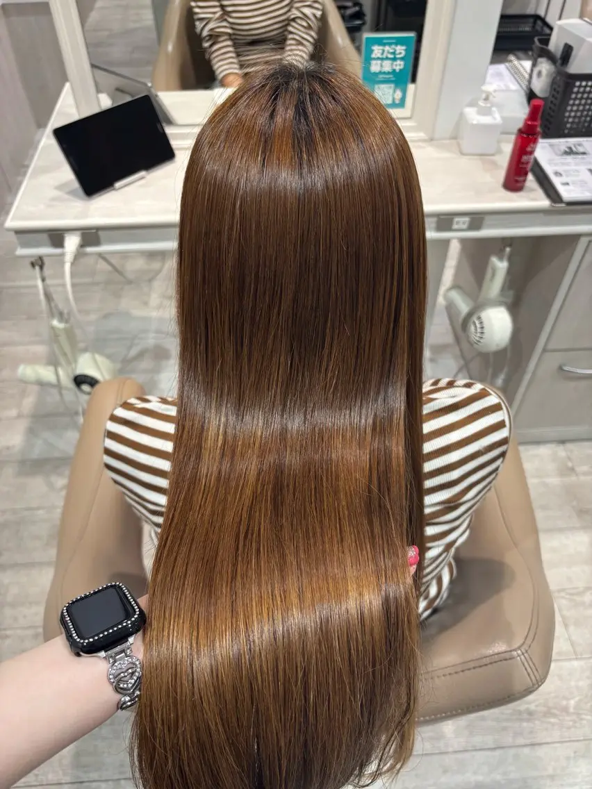 【トリートメント付き❣️】ワンカラー+トリートメントの写真