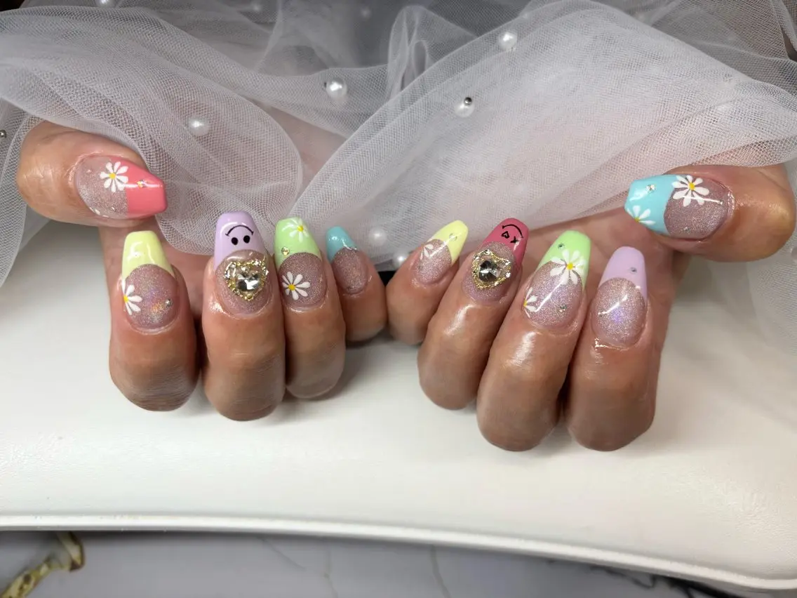 ネイル アートネイル フレンチネイル 持ち込み 門真市ネイルサロン♡ KUMI.HANAのネイルデザイン