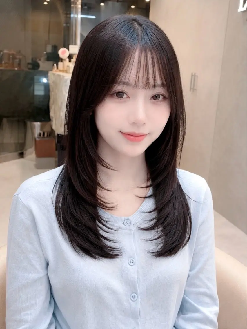 ミディアム カット ヘアカラー トリートメント ✨ミディアム レイヤーハルキのヘアスタイル